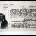 Attestato emesso il 10 maggio 1945 dal Comando Superiore Partigiano di via Sistina 48, a Roma,  dell’attività partigiana svolta da Matilde Finzi. Archivio privato Valeria Finzi