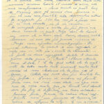 Lettera di Renato Levi al fratello Mario, spedita da Colomb Bechar in Algeria il 19 febbraio 1940, p. 2 Archivio privato Rossella Levi