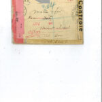 Busta della lettera di Renato Levi al fratello Mario, spedita da Kenadsa, in Algeria, il 28 ottobre 1940. Archivio privato Rossella Levi